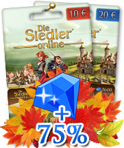 75% Bonusedelsteine auf Prepaid-Karten 75% Bonusedelsteine auf Prepaid-Karten